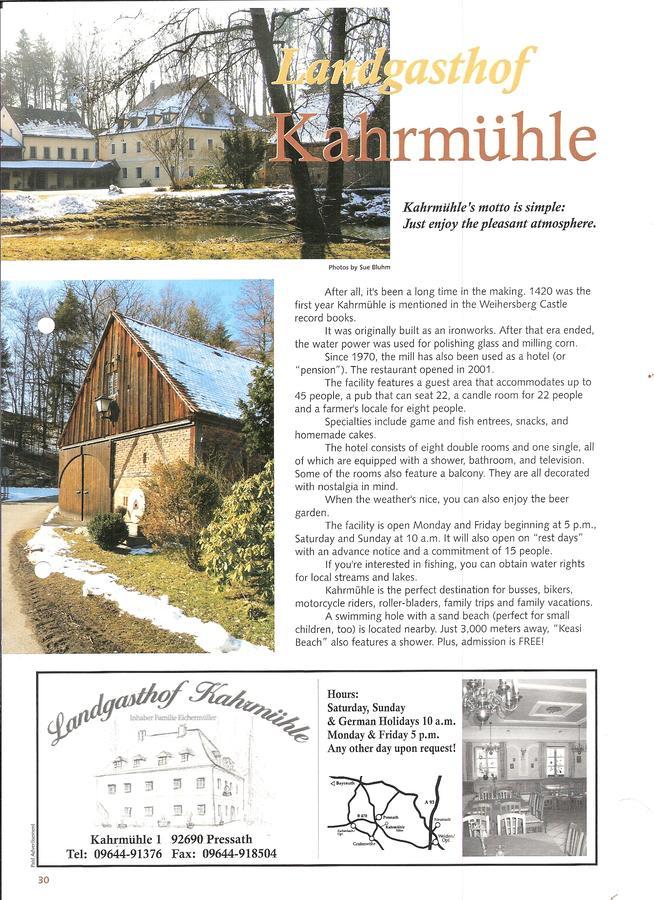 Landhotel Kahrmuehle Pressath Extérieur photo